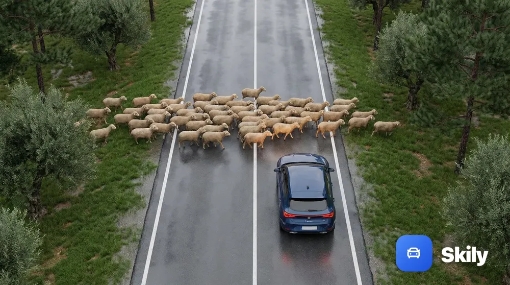 Los animales tienen prioridad de paso sobre los vehículos...