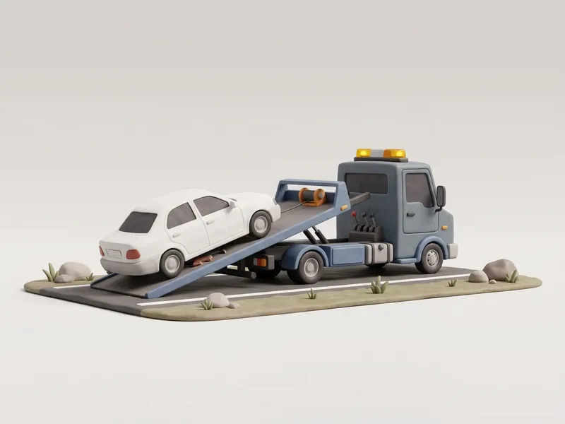 Grúa. En autopista y autovía, el coche averiado solo lo retira una grúa.