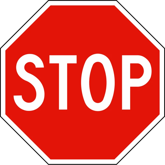 R-2 STOP. Detención total siempre, aunque la vía esté vacía.