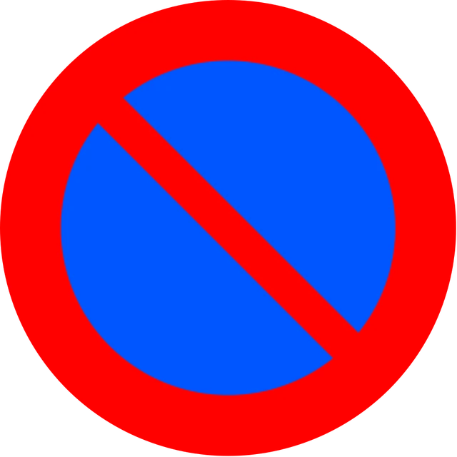 R-308. Prohibido estacionar; parar sí se puede.