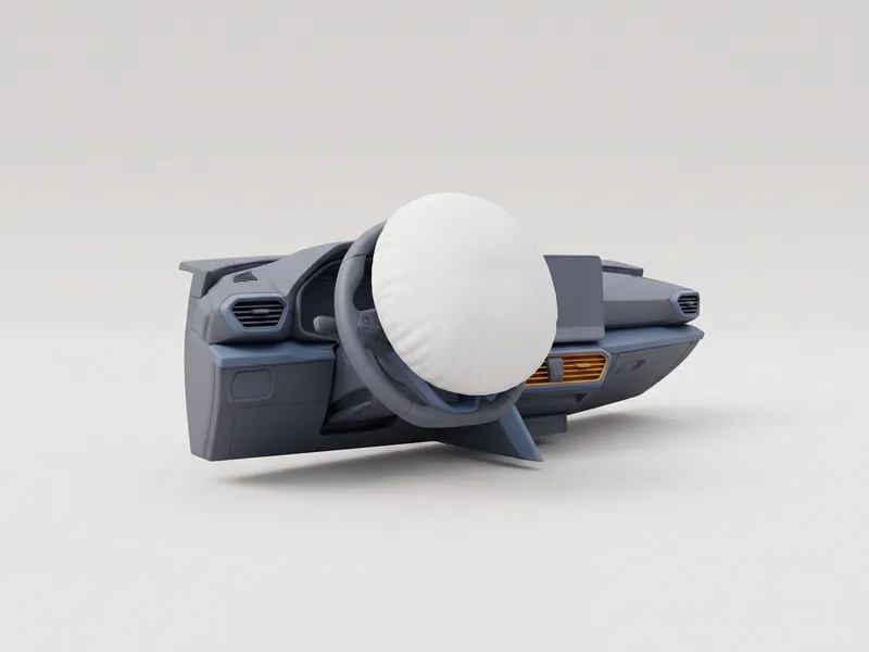 Airbag frontal. Desactivado si delante va una silla a contramarcha.