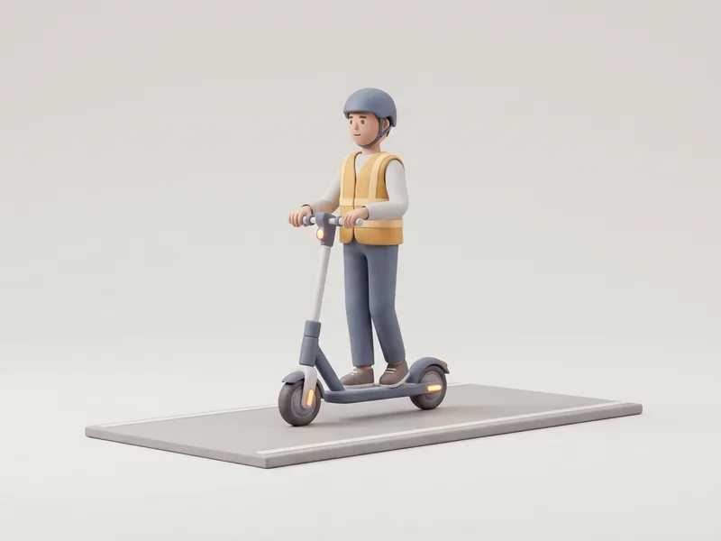 Patinete eléctrico. Desde 15 años, casco siempre y una sola persona.